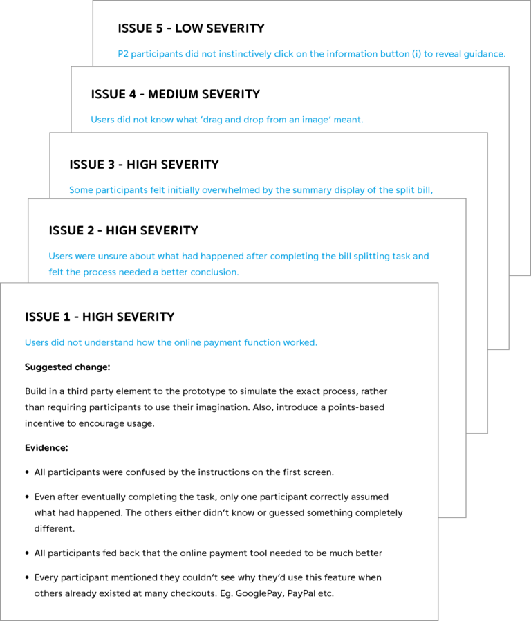 Issues found