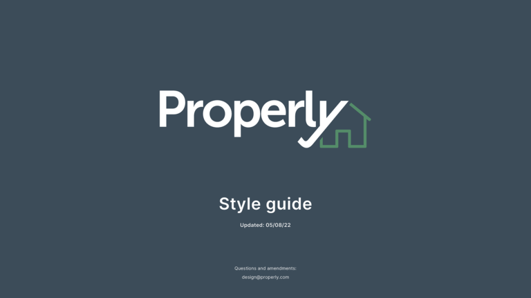 Properly style guide p1